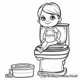Potty Training Coloring Pages  Free & Printable sketch template