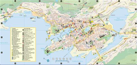 Bergen Norway map - Bergen Norway city map (Northern Europe - Europe)