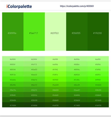 50 Green Color Palettes | Curated collection of Color Palettes