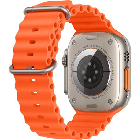 Apple Watch Ultra 2 GPS + Cellular, 49mm Titanium Case with Orange Ocean Band - JB Hi-Fi NZ