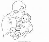 Dad Baby Coloring Page For Kids  Free Father’s Day Printable sketch template