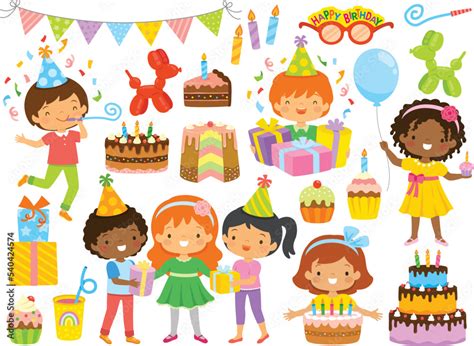 Clipart Of Birthday Celebration