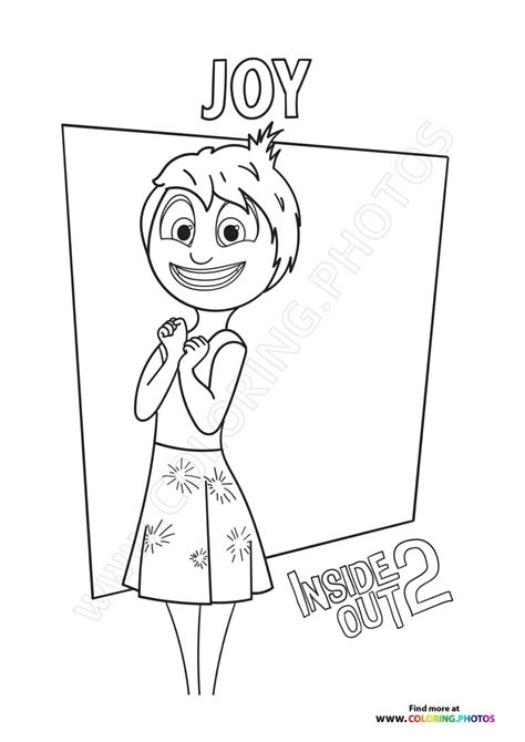Joy Inside Out 2 - Coloring Pages for kids