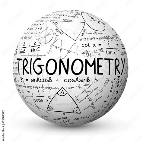 "TRIGONOMETRY" Sphere (mathematics math maths sketch notes) Stock Vector | Adobe Stock