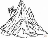 Coloring Pages Mountain  Home sketch template