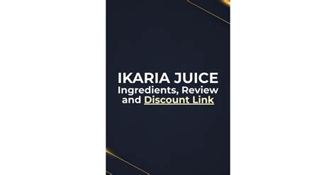 Ikaria Lean Belly Juice Recipe, Ingredients List & Directions