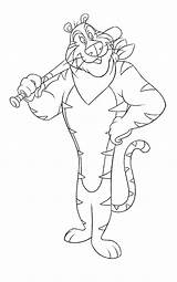 Tony The Tiger Coloring Page sketch template