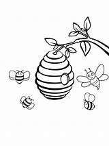Small Beehive Coloring Page  Free Printable Coloring Pages For Kids sketch template