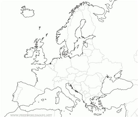 Free Printable Maps Of Europe pertaining to Blank Political Map Of Europe Printable | Printable Maps