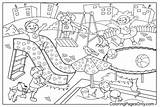 Printable Playground Coloring Page  Free Pages sketch template