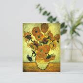 Van Gogh - Sunflowers, 14 Postcard | Zazzle