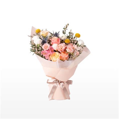 Pink Pastel Flower Bouquet - Rén Gifts to China