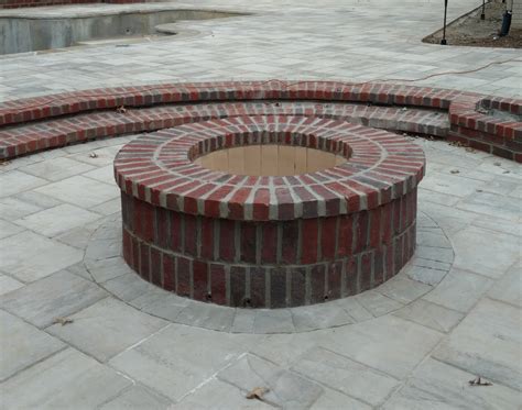 A Brick Fire Pit creates a great backyard get-a-way destination for ...