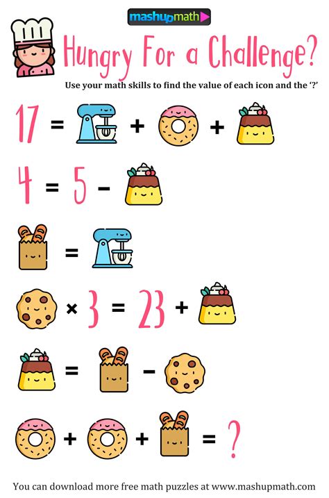 an image of a math game with donuts and doughnuts on it, which is