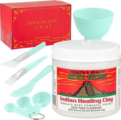 Amazon.com : Aztec Secret – Indian Healing Clay 2 lb – Deep Pore Cleansing Facial & Body Mask ...
