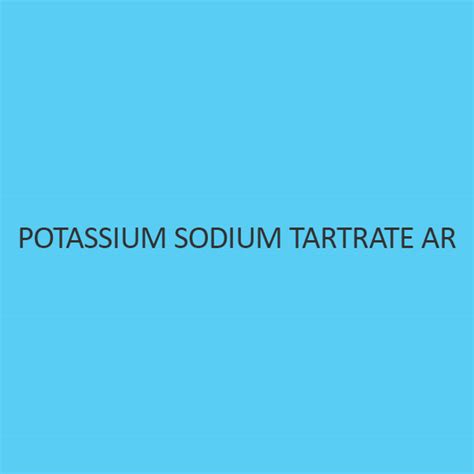 Potassium Sodium Tartrate AR (Tetrahydrate) buy online at ibuychemikals | CAS No.6381-59-5