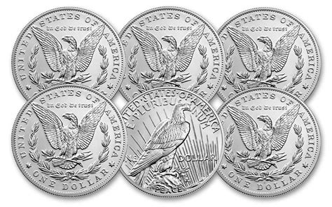 2021 Morgan & Peace Silver Dollar 6-pc Set | GovMint.com