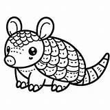 Armadillo Coloring Pages  Gem sketch template