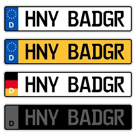 European License Plates | FREE SHIPPING | A Better Sign