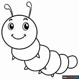 Cute Caterpillar Coloring Page  Easy Drawing Guides sketch template