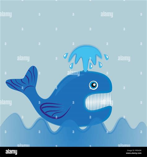 Blue whale mouth open Stock Vector Images - Alamy