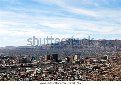 El Paso Skyline Mountain On Mexican Stock Photo (Edit Now) 12230269