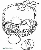 Easter Basket Coloring Pages sketch template