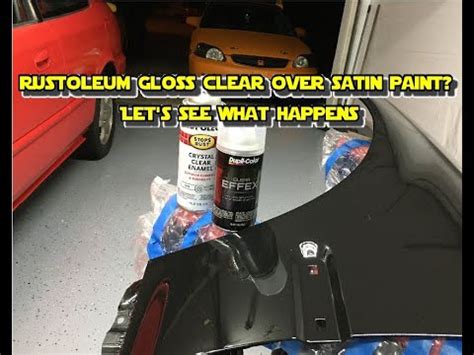 This is what happens when you add gloss clear over a satin paint job! - YouTube