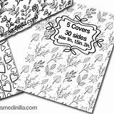 Coloring Binder Cover Printable Editable Covers  Etsy sketch template