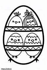 Happy easter coloring Sheet sketch template