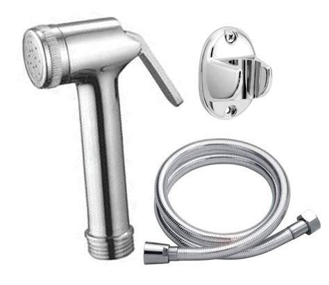 Brass Shattaf Set Health Faucet QTM Jet Spray Toilet Set with CP 1mtr ...