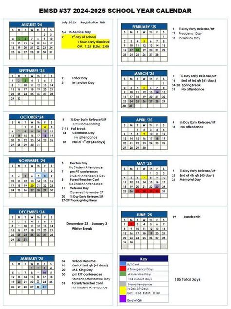 2024 25 School Year Calendar Printable - Jaclin Priscella