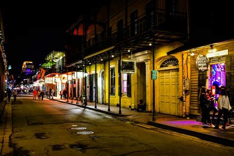 Bourbon Street - French Quarter at Night - New Orleans LA | Bourbon street, French quarter, New ...