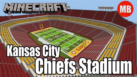 Minecraft NFL Kansas City Chiefs Stadium | Arrowhead Stadium - YouTube
