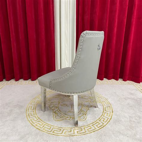 Modern Grey Leather Dining Chair | Dining Chairs | RBM Classic Home
