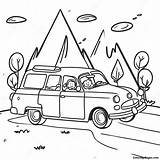 Fun Family Road Trip Coloring Page  Pagescom sketch template