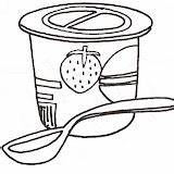 YOGURT COLORING PAGES sketch template