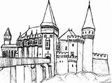 Castles Drawing Coloring Pages » Turkau sketch template