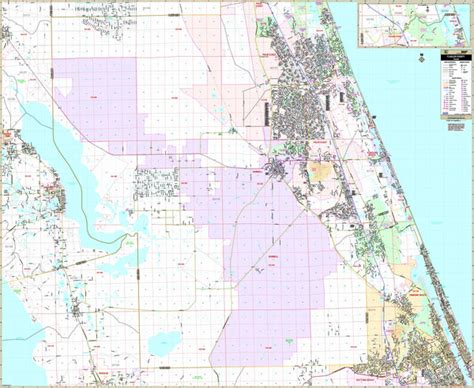 Flagler Co., FL Wall Map | Maps.com.com