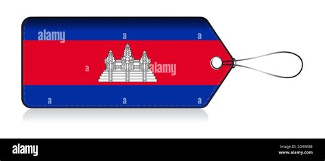 Cambodian emoji flag, Label of Product made in Cambodia Stock Photo - Alamy