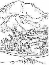 Mountains coloring pages Download And Print mountains sketch template