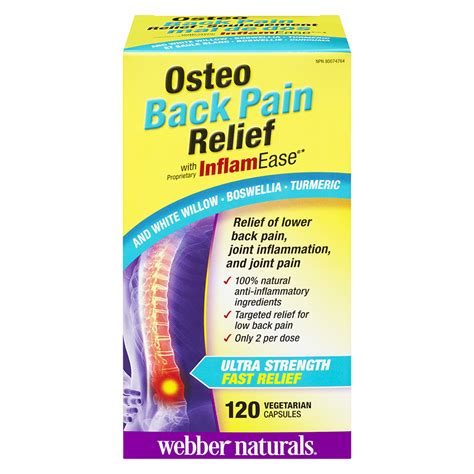 Webber Naturals Osteo Back Pain Relief with InflamEase - 120's | London Drugs