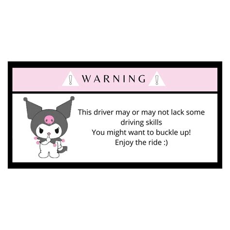 Car Warning Sticker | Etsy