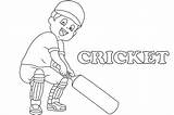 Happy Boy Plays Cricket coloring Page  Download Print Or Color Online sketch template