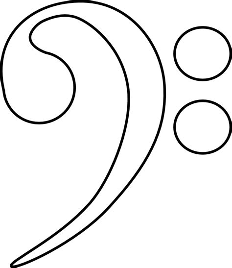 OnlineLabels Clip Art - Bass Clef