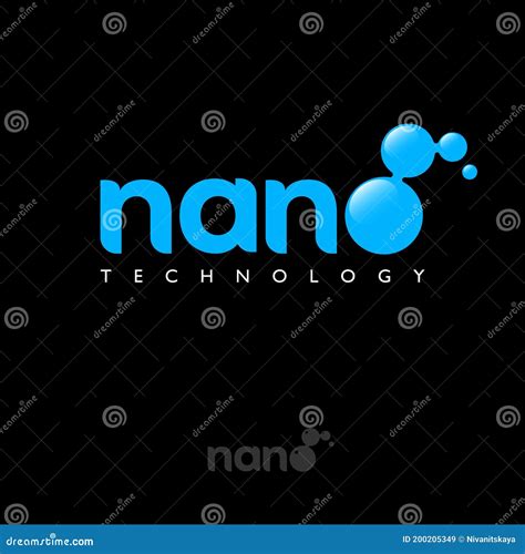 Nano Logo. Letter O As Molecule Consist of Blue Glossy Elements. Symbol ...