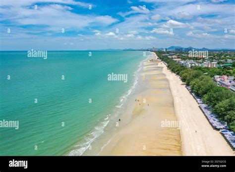 Cha Am Beach in Phetchaburi, Thailand Stock Photo - Alamy