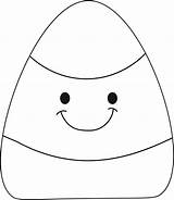 Candy Corn Printable Color Page sketch template