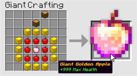 Minecraft UHC but you can craft a GIANT GOLDEN APPLE.. - YouTube