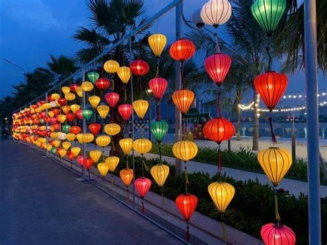 Lồng đèn lụa trang trí sự kiện trung thu - Lồng đèn Hội An - Lồng đèn Việt